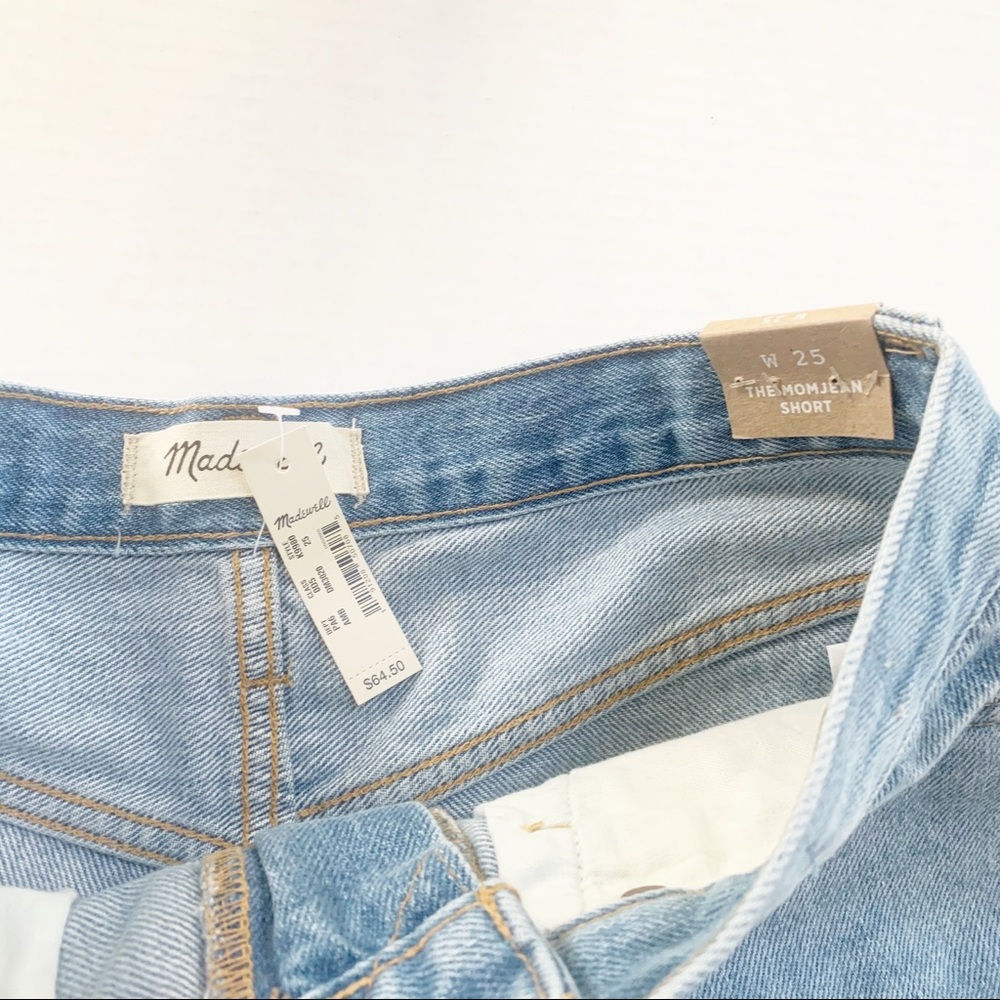❤️ SOLD Madewell Destroyed The Mom Jean Denim Shorts - Picture 2 of 4